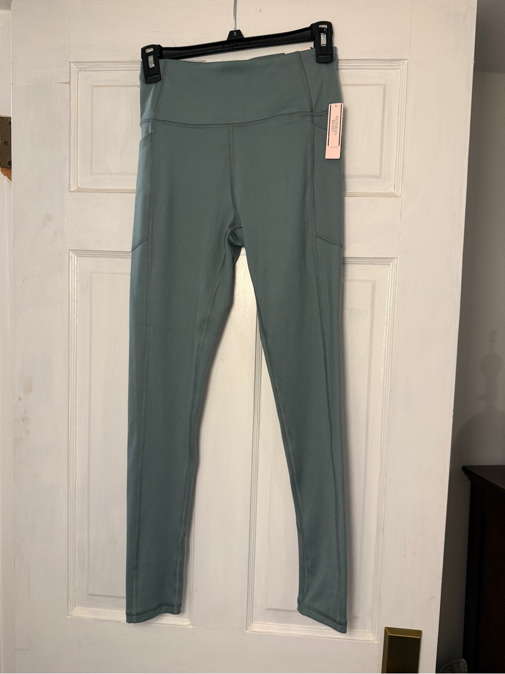 NWT Victoria Secret High-Waist Sage Green Leggings